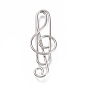 Musical Note Shape Iron Paperclips, Cute Paper Clips, Funny Bookmark Marking Clips