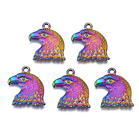 Rainbow Color Alloy Pendants Enamel Settings, Cadmium Free & Nickel Free & Lead Free, Eagle