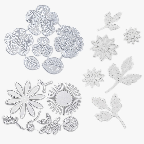 Pochoirs de découpe en acier au carbone sunnyclue, pour bricolage scrapbooking / album photo, carte de papier de bricolage décoratif, fleur