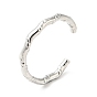 304 Stainless Steel Bamboo Shape Open Cuff Ring for Men Women