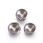 304 Stainless Steel Rhinestone Cabochon Settings, For Pointed Back Rhinestone, Rondelle