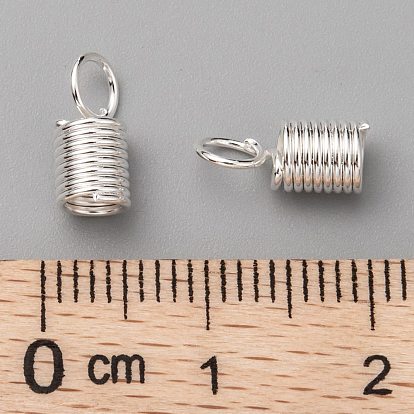 Iron Cord End, 10x4.5mm, Hole: 3.5mm