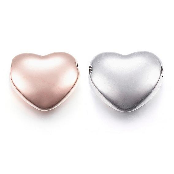 Revestimiento iónico (ip) 304 perlas de acero inoxidable, pulido manual, corazón