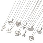 306 collier pendentif en acier inoxydable pour femme
