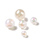 Abs perles en plastique, de couleur plaquée ab , ronde