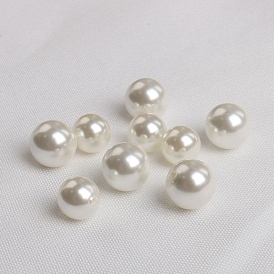 Perles rondes, la moitié foré, accessoires de bijoux de bricolage