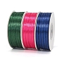Polyester Double-Sided Satin Ribbons, Ornament Accessories, Flat