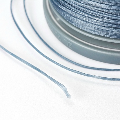 Cordon de polyester ciré, cordon micro macramé, fabrication de bracelets cordon, pour les projets en cuir, artisanat, reliure, plat
