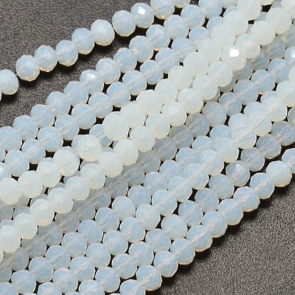 Perles en opalite rondelles facettées