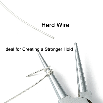 Half Hard 925 Sterling Silver Wire, Round