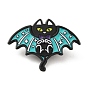 Gato con alfileres de esmalte de ala de mariposa, Broche de aleación chapado en negro de electroforesis