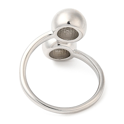 Large Ball Cluster Finger Ring, Brass Ring for Women