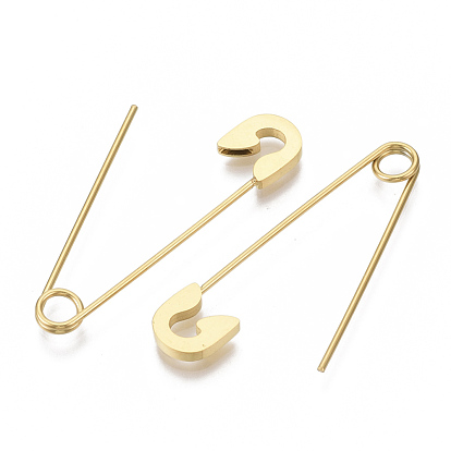 201 Stainless Steel Safety Pins Earrings