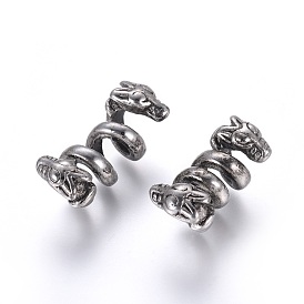 304 Stainless Steel Beads, Snake