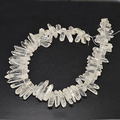 Pépites brins cristal de perles de quartz naturel