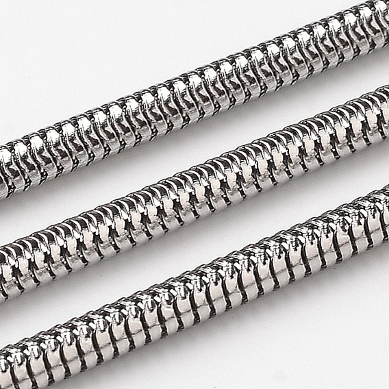 304 cadenas de serpiente planas de acero inoxidable, soldada, con carrete, 3.2 mm