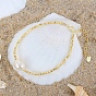 Pulseras de eslabones de perlas naturales de agua dulce, con 925 pulseras de cadena con cuentas de plata de ley para mujer, con sello s925