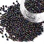 Glass Seed Beads, Metallic Colours, Round, Round Hole