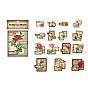 30Pcs 15 Styles Retro Self-Adhesive Label Sticker, for Card-Making, Scrapbooking, Diary, Planner, Envelope & Notebooks, Rose/Butterfly/Lable/Times/Movie Scenes/Sewing Theme Pattern