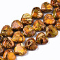Natural Imperial Jasper Beads Strands, Heart, Dyed