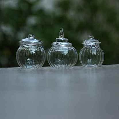 Mini bocal en verre, accessoires de maison de poupée micro paysage, faire semblant de décorations d'accessoires