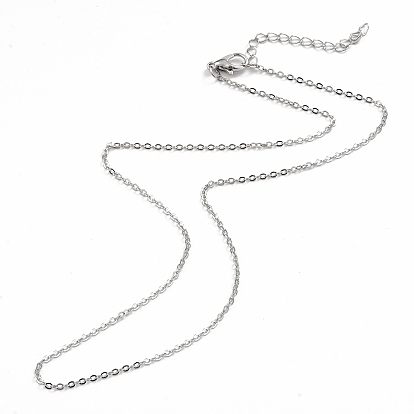 Cadena de cable de hierro hacer collar, con extensor de cadena y cierre de pinza de langosta