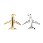 Rack Plating Brass Micro Pave Cubic Zirconia Pendants, with Jump Ring, Long-Lasting Plated, Plane