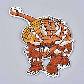 Computerized Embroidery Cloth Iron on/Sew on Patches, Costume Accessories, Euoplocephalus/Dinosaur
