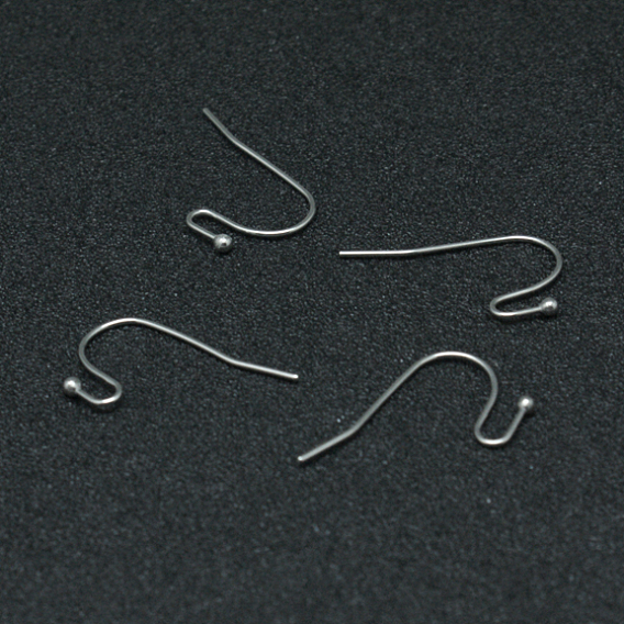 316 crochets de boucle d'oreille chirurgicaux en acier inoxydable, fil d'oreille, 22x12x2 mm, broches: 0.6 mm