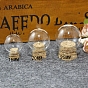 Bouteilles en verre miniatures, avec bouchons en liège, cloches cloches, bouteilles de vœux vides, pour accessoires de maison de poupée, fabrication de bijoux, rond/colonne/voûte