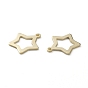 Brass Charms, Long-Lasting Plated, Stars