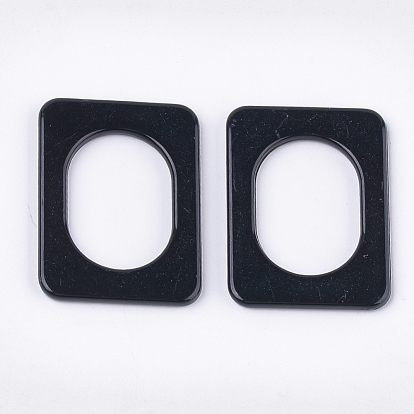 Anneaux de liaison acryliques opaques, rectangle