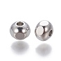 201 Stainless Steel Beads, Faceted, Rondelle
