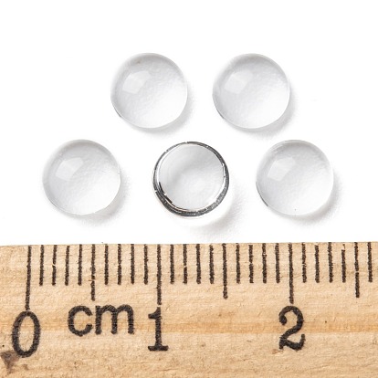 Cabochons de verre transparent, cabochon en dôme clair pour la fabrication de bijoux pendentif photo camée
