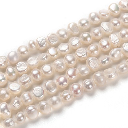 Natural Cultured Freshwater Pearl Beads Strands, Potato