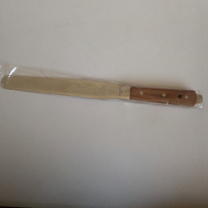 Couteau de peinture spatule en acier avec manche en bois, grattoir mélangeur, pour le mélange de couleurs de peinture à l'huile