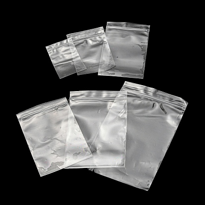 Bolsas transparentes de plástico con cierre de cremallera, bolsas de embalaje resellables, Rectángulo