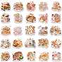 Food Theme PVC Self Adhesive Sticker Labels, Waterproof Decals, for Suitcase, Skateboard, Refrigerator, Helmet, Mobile Phone Shell