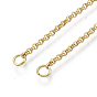 Brass Necklaces Making, Slider Necklaces, with Clear Cubic Zirconia and Rolo Chain