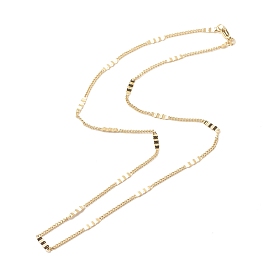 Латунные цепочки с волнистым ожерельем для женщин, без кадмия и без свинца