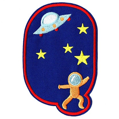 Computerized Embroidery Cloth Iron on/Sew on Patches, Costume Accessories, Astronaut