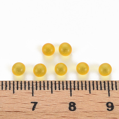 Perles acryliques transparentes, sans trou, ronde