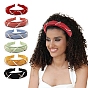 Cloth Hair Bands, with Plastic Pearl & Alloy Chains, Hair Accessories for Women Girls