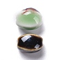 Perles en porcelaine manuelles, fantaisie porcelaine émaillée antique, ovale