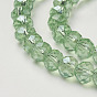 Handmade Glass Beads, Faceted, Rondelle