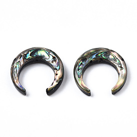 Natural Shell Beads, Crescent Moon