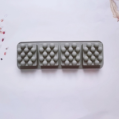 4 cavidades moldes de silicona, Para hacer jabón en barra de masaje hecho a mano, Rectángulo