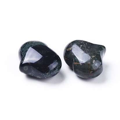 Kambaba natural jaspe corazón amor piedra, piedra de palma de bolsillo para el equilibrio de reiki