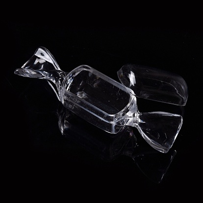 Conteneurs de stockage de perles en plastique transparent, candy