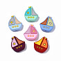 Food Grade Eco-Friendly Silicone Focal Beads, Chewing Beads For Teethers, DIY Nursing Necklaces Making, Boat